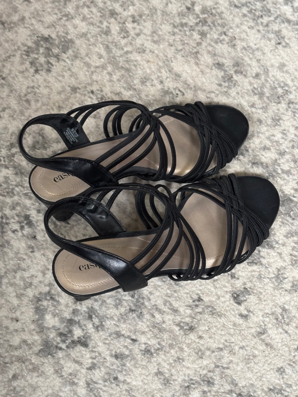 East 5th Black Strappy Sandals Women’s Size 7M